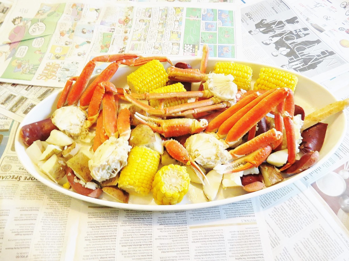 Snow Crab Dinner Menu